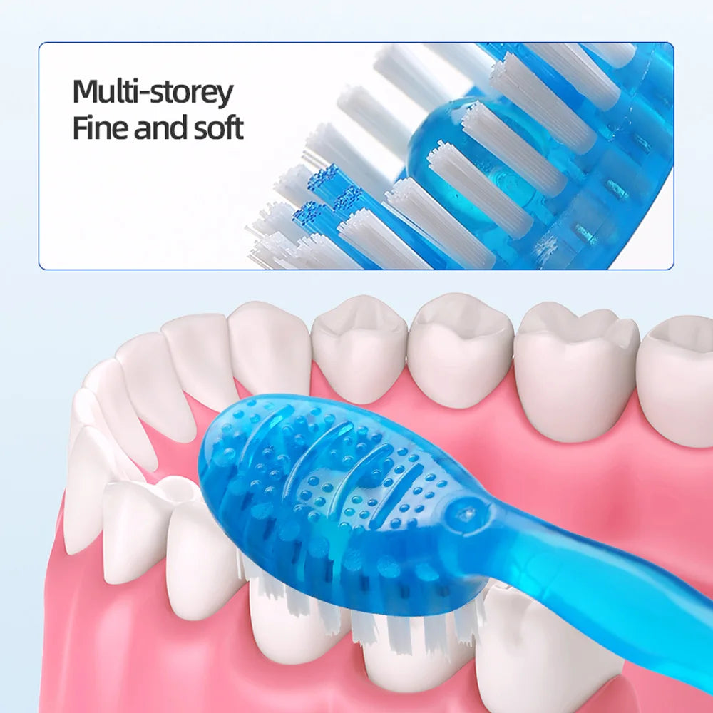 Disposable Travel Toothbrush with Built-In Toothpaste & Floss — Fresh Breath Anywhere